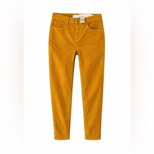 NWT Loft Gold High Rise Skinny Corduroy Pants